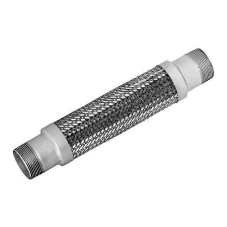 Mason Industries Stainless Steel Braided Hose With Threaded Nipples 2-1/2 x 18 MN 2.5x18